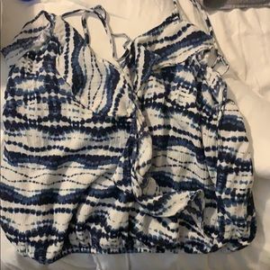 Crop strapped tube top